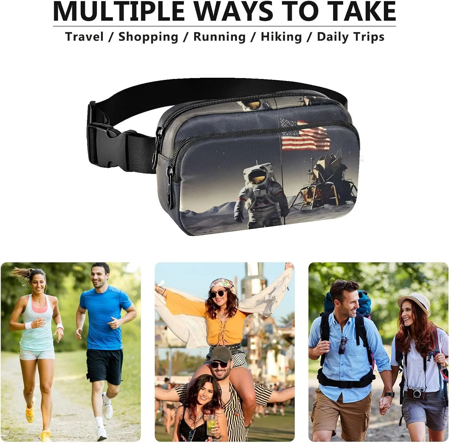 Space Astronaut Fanny Packs for Women Fanny Pack For Men Belt Bag Crossbody Fanny Packs for Women Running Fanny Pack Waist Pack 21341143