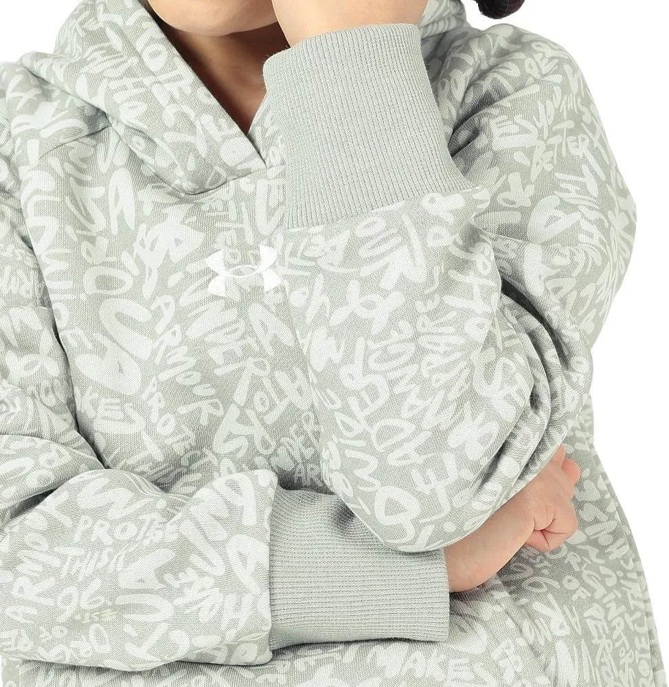 Under Armour Girls' Rival Fleece Printed Hoodie