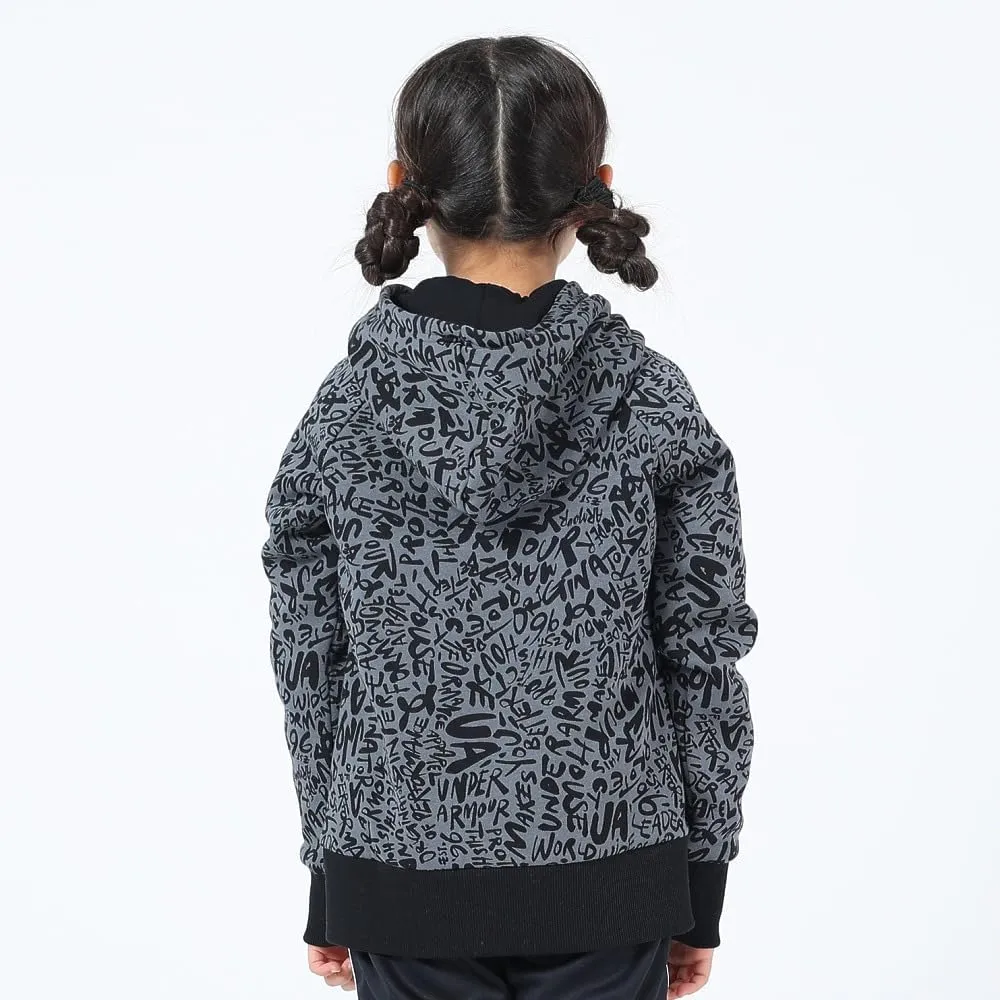 Under Armour Girls' Rival Fleece Printed Hoodie