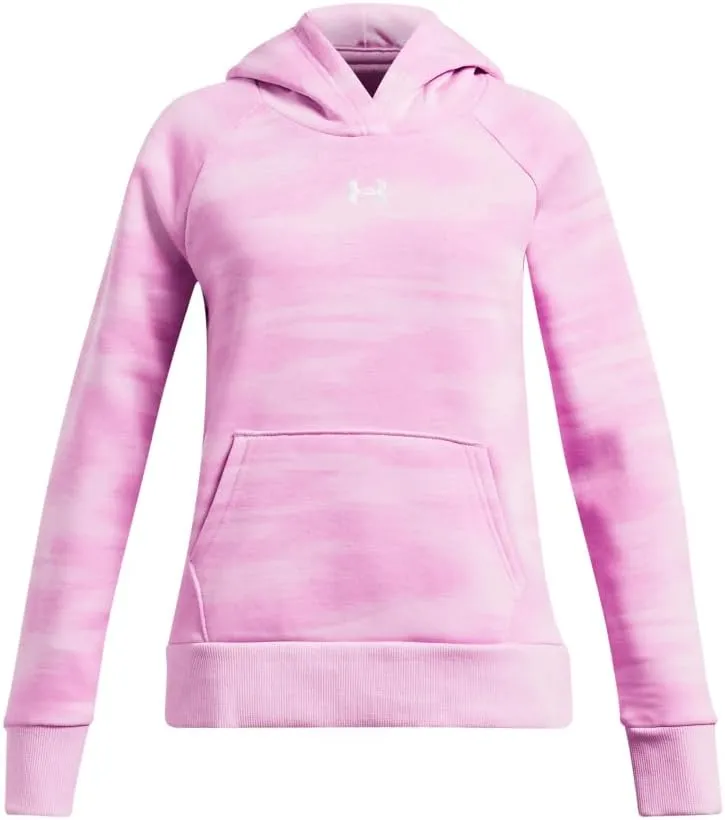 Under Armour Girls' Rival Fleece Printed Hoodie