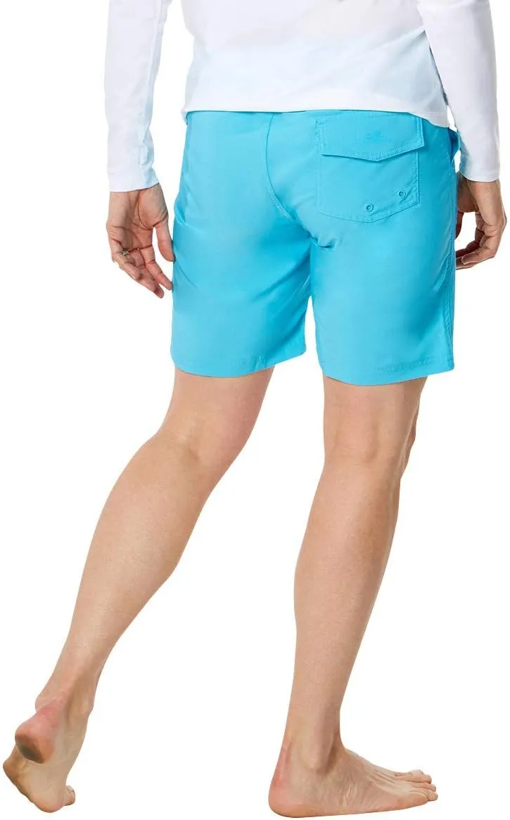 UV SKINZ Womens 8 Board Shorts with UPF 50  Sun Protection  Womens Swim Shorts, Modest Swimsuit Bottoms for Women