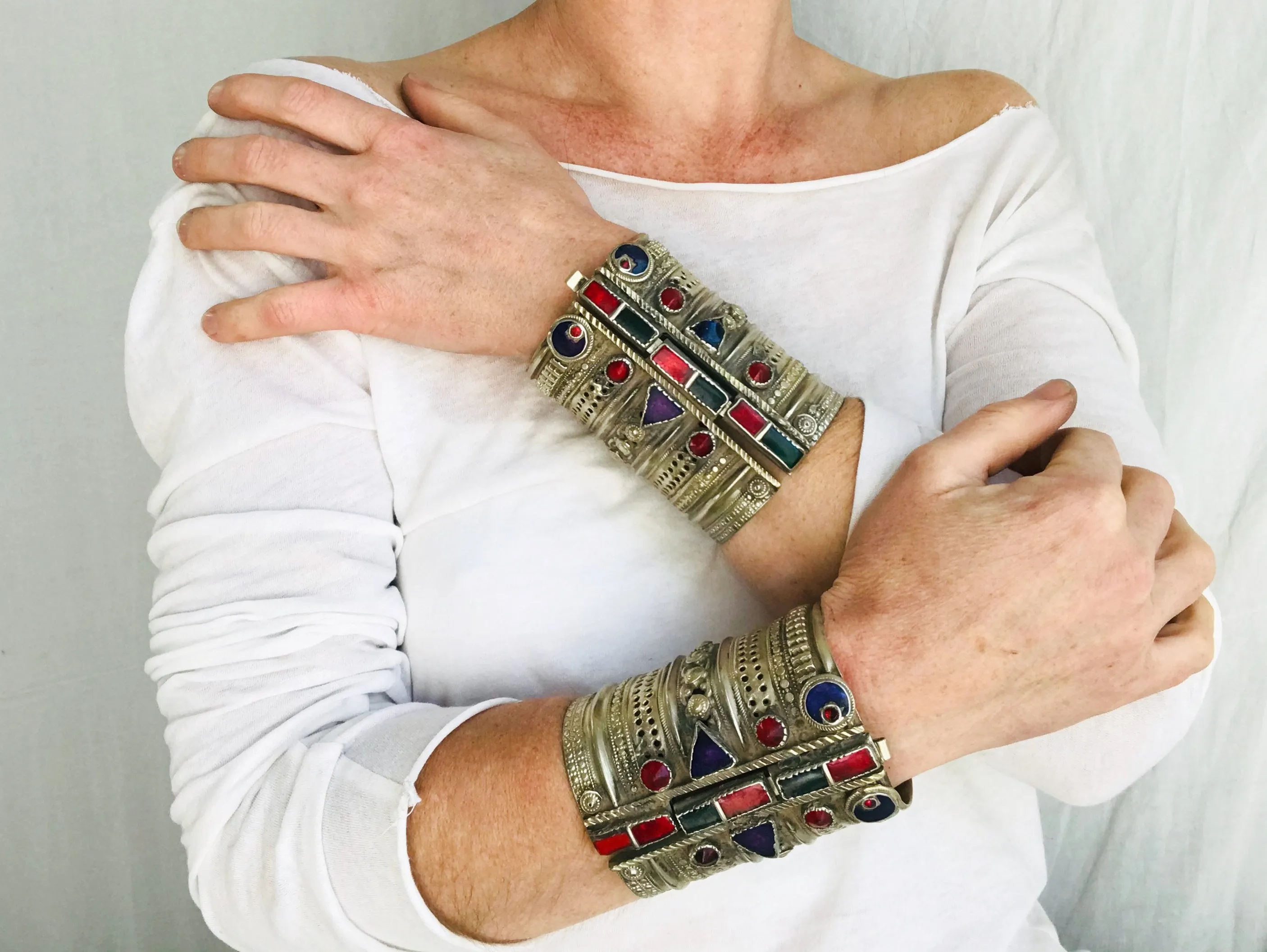 Vintage Kuchi Cuff Bracelet PAIR.