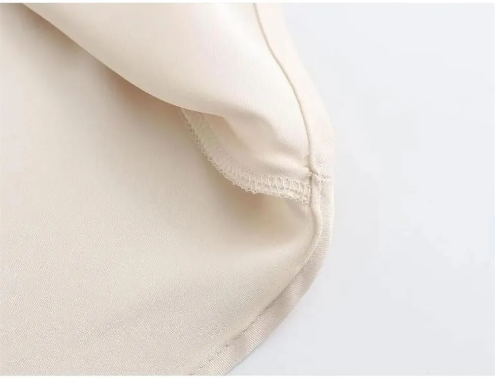 Women Y2k Satin Solid Midi Skirt Casual A-Line Solid Color Long Skirt