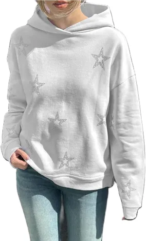 Women Y2K Vintage Graphic Hoodies Sweatshirt 00s Aesthetic Loose Oversized Casual Long Sleeve Pullover Top Jacket
