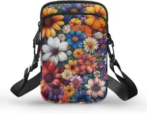 Women's Crossbody Bags Travel Shoulder Sling Bags Cell Phone Case Purse with Front Pocket