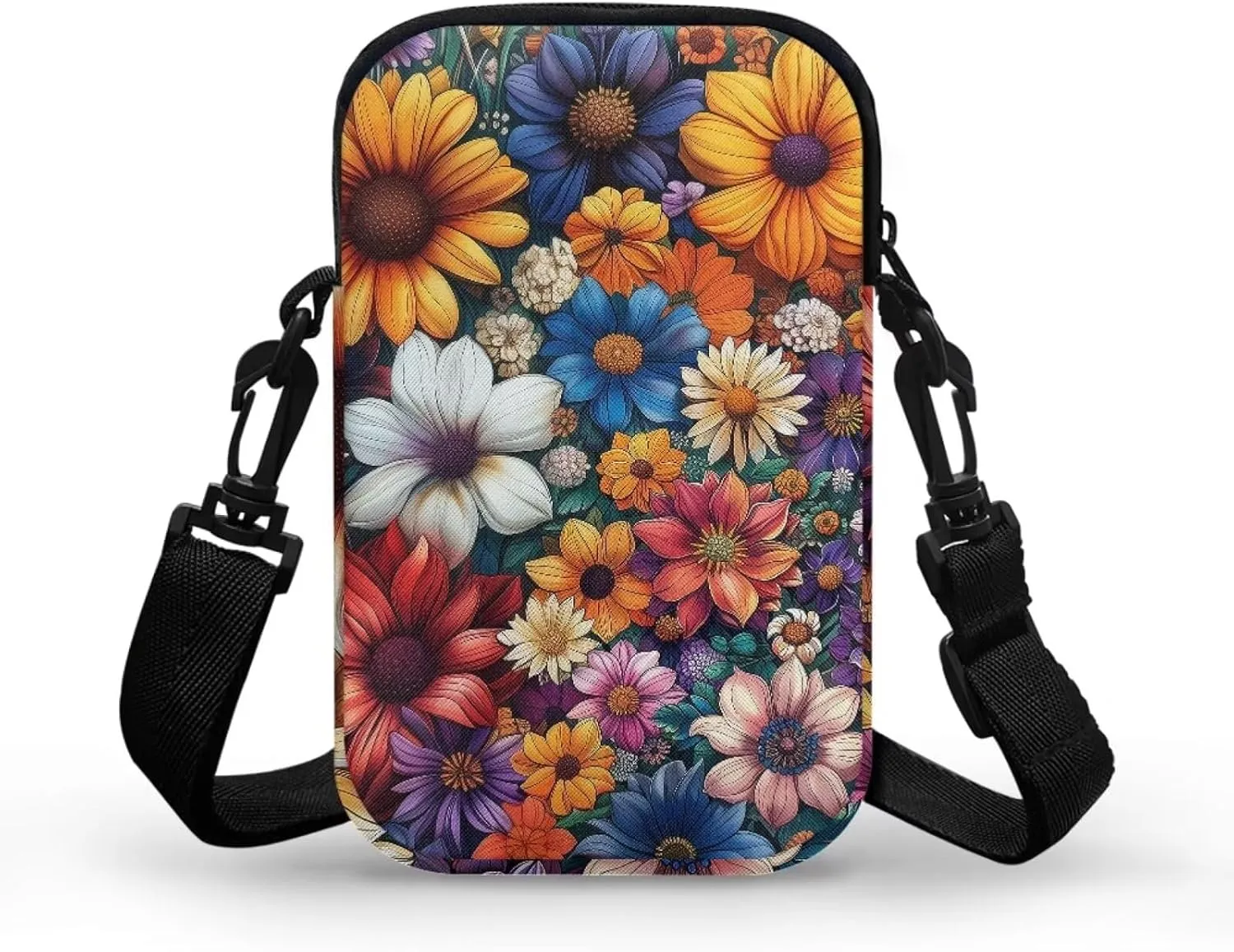 Women's Crossbody Bags Travel Shoulder Sling Bags Cell Phone Case Purse with Front Pocket
