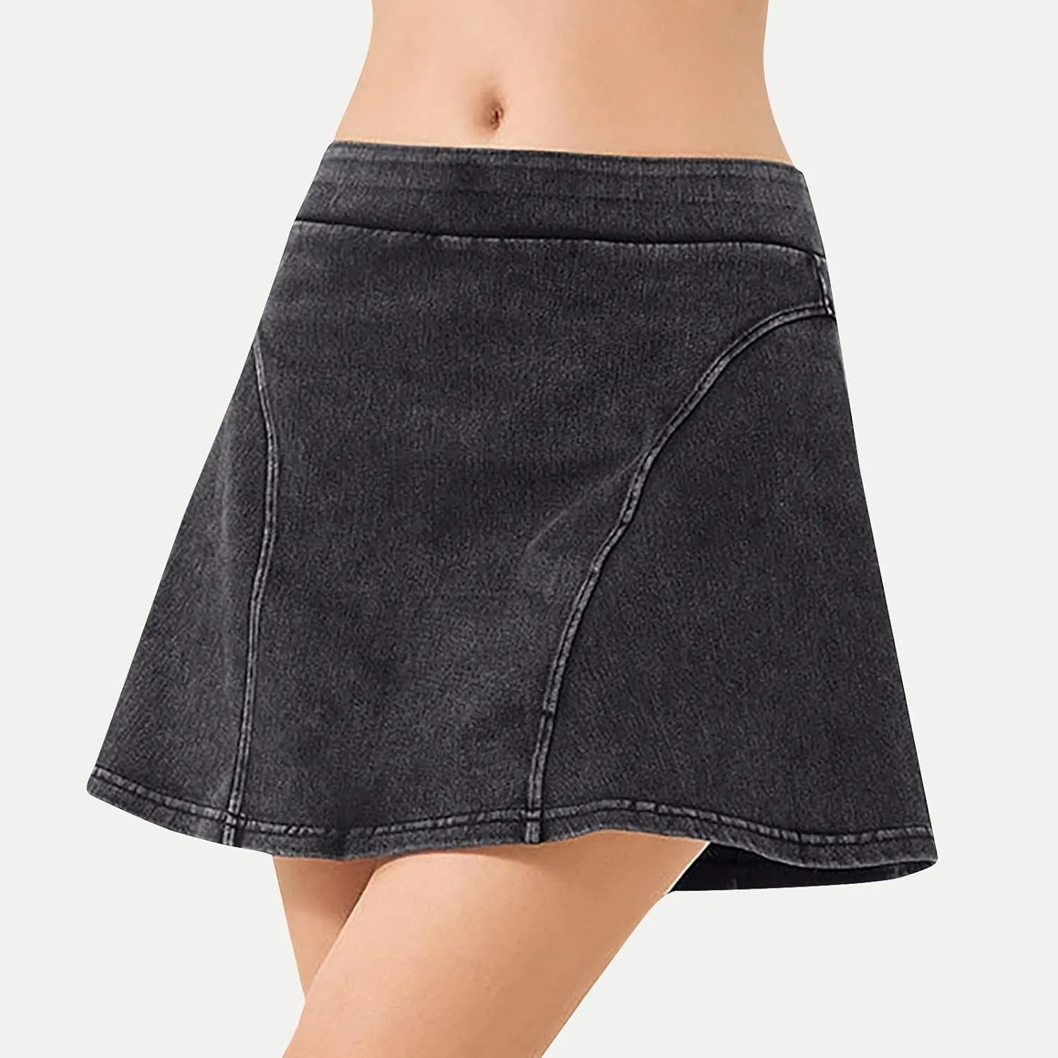 Womens Denim Skirt Shorts Trendy High Waisted Mini Skirt Stretchy Denim Short Skirts 2025 Y2K Mini Shorts Skirts