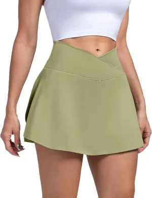 Womens Tennis Skirt High Waisted Athletic Golf Skort Pleated Hem Casual Workout Skorts for Women with Pockets S-XXL