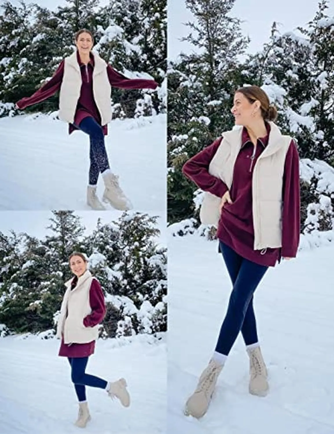 Xiaoxuemeng Womens Puffer Vest Collared Sleeveless Zip Up Padded Gilet Jacket Outwear