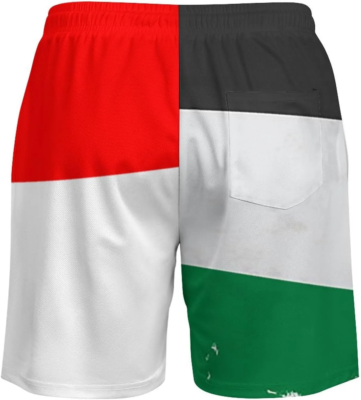 Zakqeik Palestine Flag Mens Swim Trunks Quick Dry Swim Shorts with Pockets Funny Beach Shorts