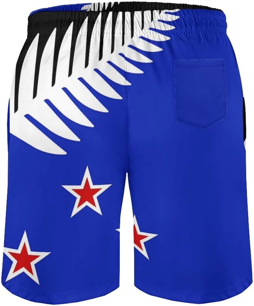 Zakqeik Slovakia Flag Mens Swim Trunks Quick Dry Swim Shorts with Pockets Funny Beach Shorts
