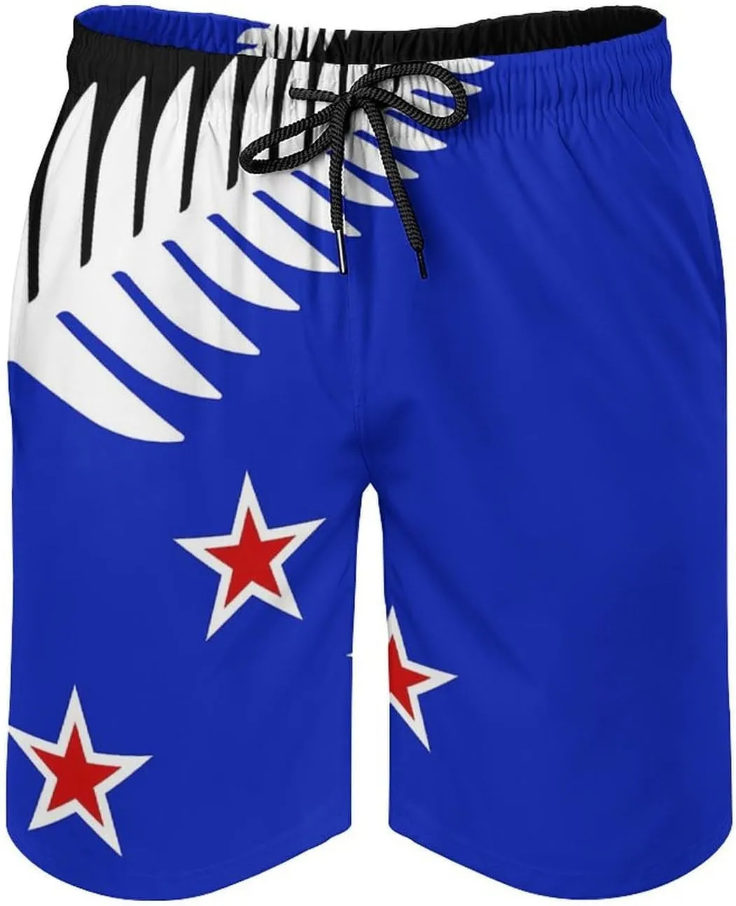 Zakqeik Slovakia Flag Mens Swim Trunks Quick Dry Swim Shorts with Pockets Funny Beach Shorts