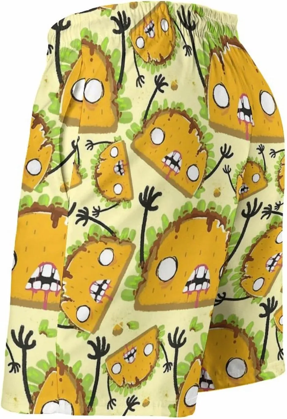 Zombie Taco Men's Swim Trunks Quick Dry Bathing Suit Swimming Shorts Beach Swimwear
